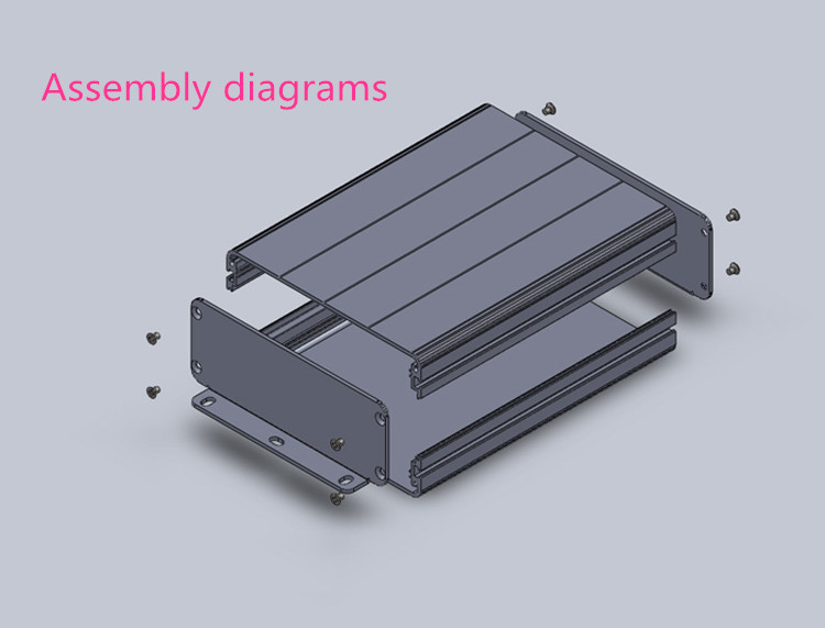 AMP fall 122*45*150mm Mini aluminium verstärker chassis/Audio Decoder/Instrumentation/mobile stromversorgung fall/AMP Gehäuse/fall/DIY box