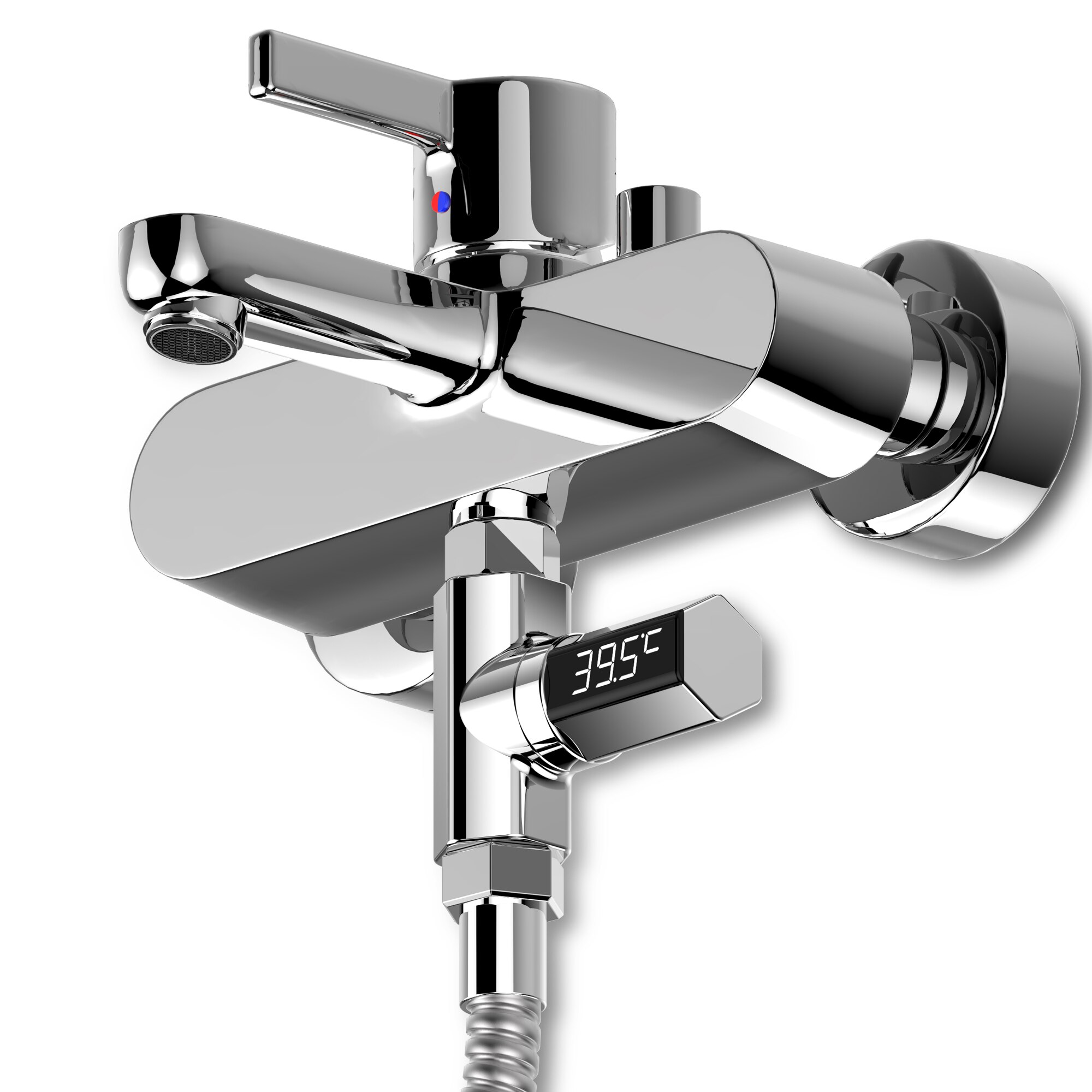 Led Display Thuis Water Douche Thermometer Flow Zelf-Genererende Elektriciteit Water Temperture Meter Monitor Voor Baby Care