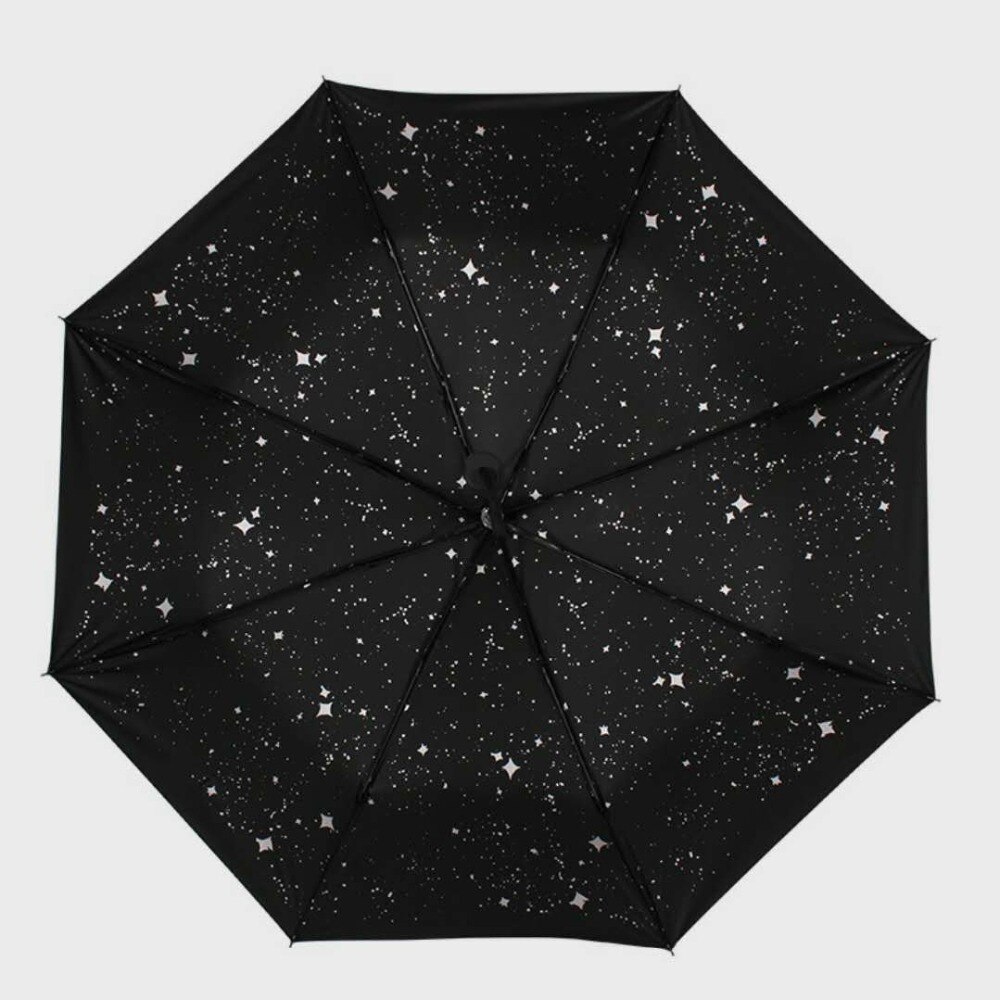 Paraplu stars paraplu zonwering zon bescherming paraplu mannen folding paraplu zwarte lijm sunny regen en zon umbrellas021