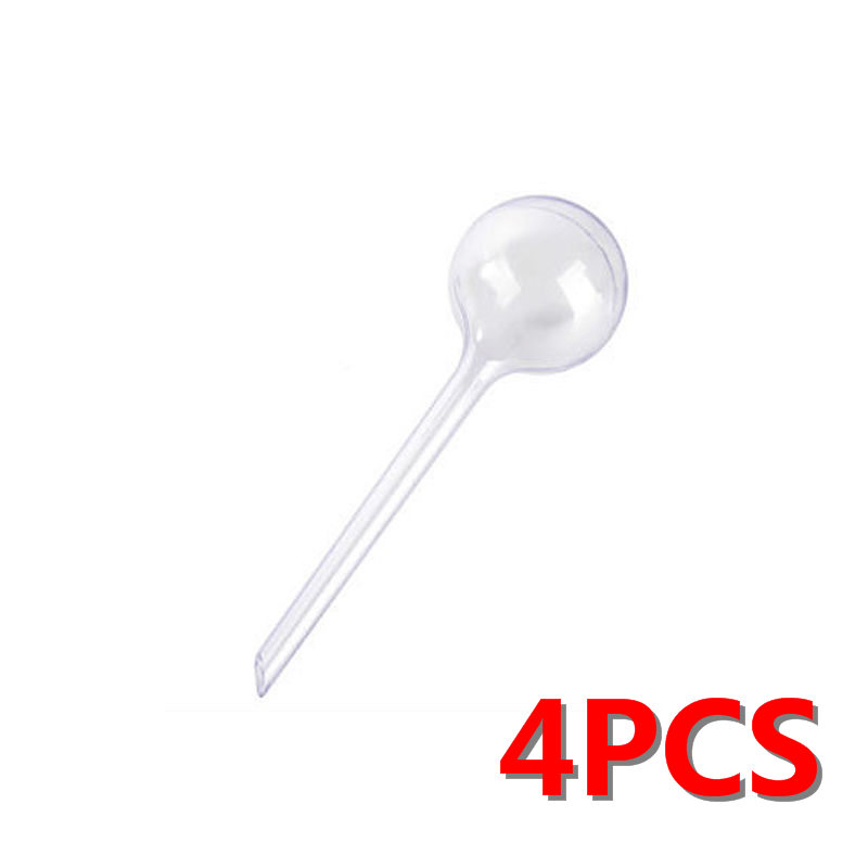 1/4PCS PVC Travel House Plant Self Watering Bulb Shape Waterer Globes Automatic Irrigation Lawn Garden Pot Planter Cans U3: 4PCS White L