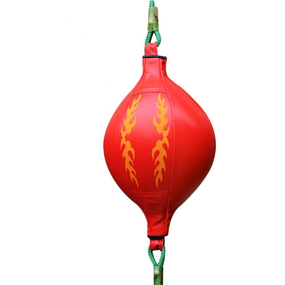 Boxing Fitness Faux Leather Punching Ball Muay Thai Bodybuilding Inflation Speed Punching Ball