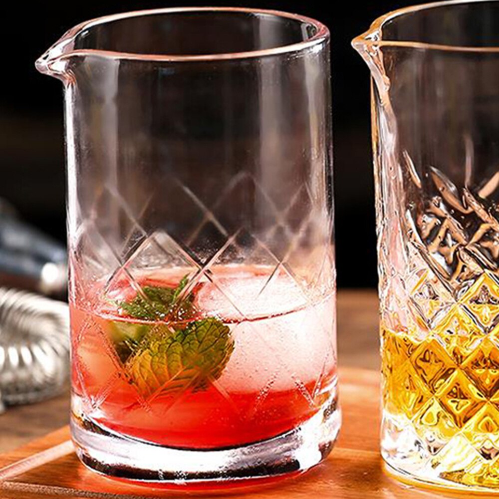 1Pc 700ML Crystal Cocktail Mixing Glass Bar Mixing Pitcher for Stirring Drinks