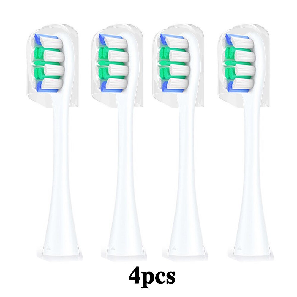 Udskiftning af elektriske tandbørstehoveder til oclean sonisk elektrisk tandbørste x / x pro / z1/  se / en dybe rengøringsbørstehoveder: 4 hvide