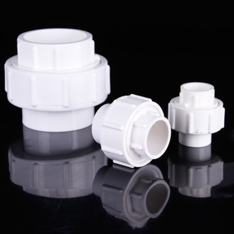 1PCS PVC-U 20mm 25mm 32mm Unie Connector PVC Plastic Waterleiding Fittingen Tuin Irrigatie Joint aquarium Accessoires