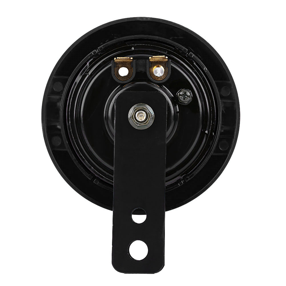 110dB 430HZ głośny elektryczny klakson ślimakowy głośnik uniwersalny robić 12V motocykl samochodowy czarna wodoodporna piaskowa Moto klakson ślimakowy