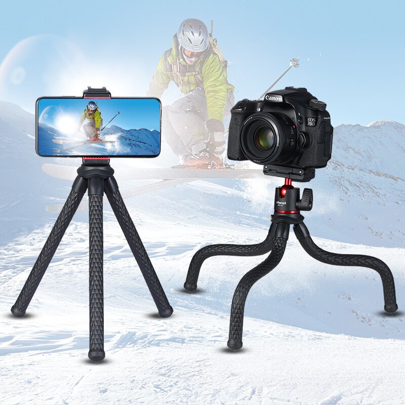 Ulanzi-trípode pulpo Flexible de viaje para teléfono inteligente, MT-11, DSLR, SLR, Vlog, cámara, iPhone, Huawei, portátil, 2 en 1