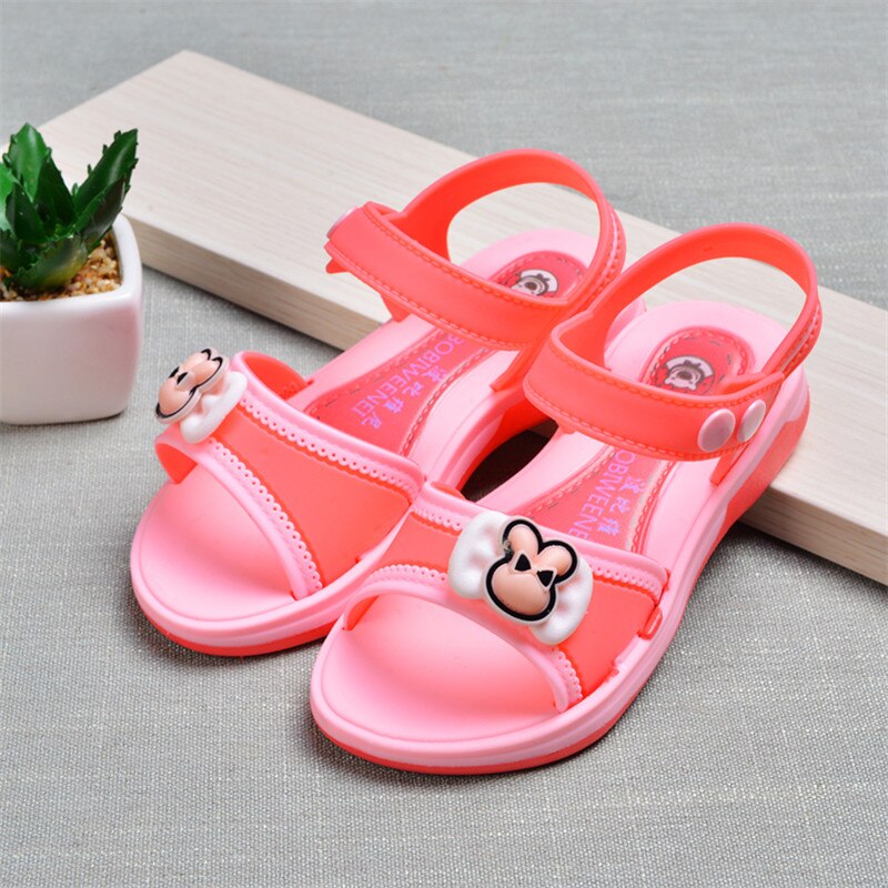 Girls sandals summer kids jelly shoes princess sandals children soft bottom jelly sandals school students girls beach sandals