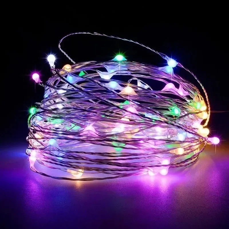 USB Battery Powered LED String Lights for Christmas Outdoor Room Festival Decor Small Colored Fairy Lights Atmosphere: green / 0-5W