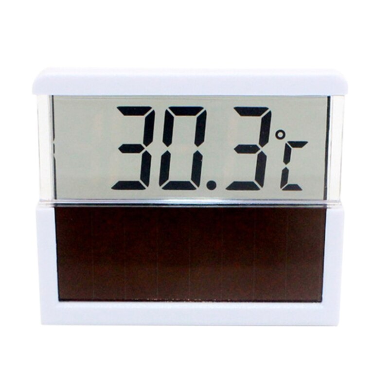 LCD Digital Aquarium Thermometer Solar Energy Temperature Monitor for Fish Tank Stick-on Tank Temperature Sensor