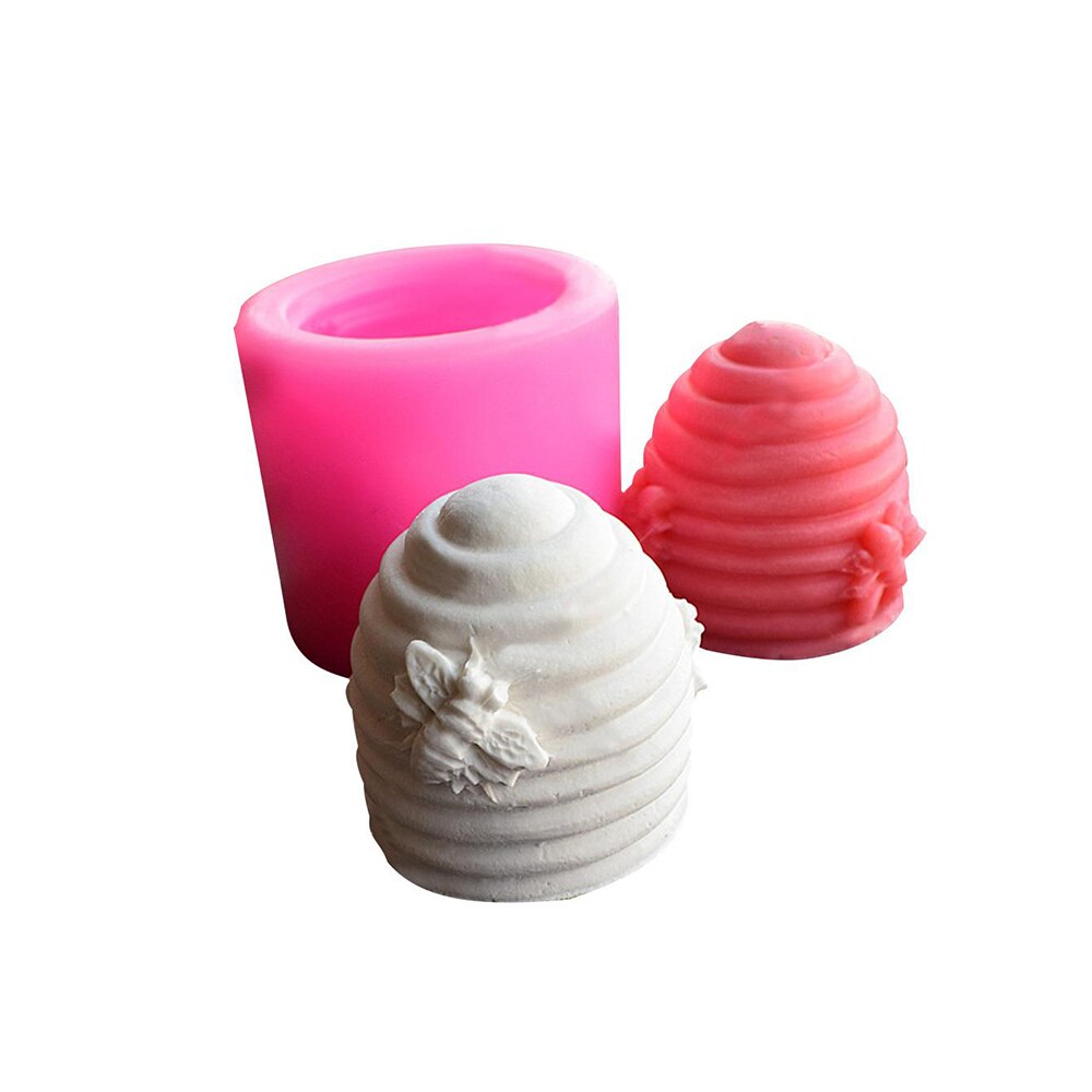 Moule en silicone en forme d'abeille en nid d'abeille, bricolage, aromathérapie, bougie en plâtre, 3d moules en silicone, artisanat en argile, décoration de gâteau en silicone fondant