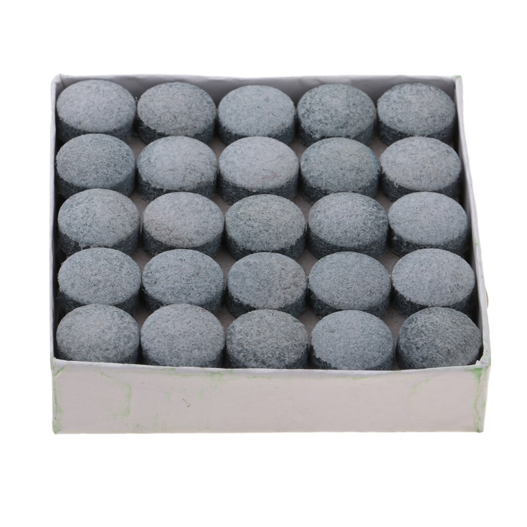 50Pcs Cue Tips Voor Snooker Biljart Professionele Pool Cue Stick Leer Negen Bal Cue Tips Vervangende Onderdelen Entertainment 13mm