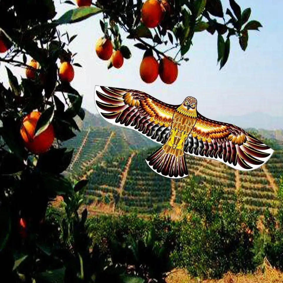 Anti pájaro volando halcón cometa repelente de aves gran águila cometas espantapájaros señuelo para granja jardín repelente de plagas de aves