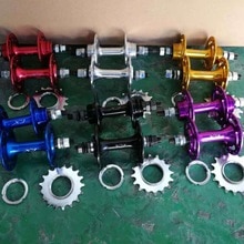 Piezas de bicicleta de piñón fijo de 32 /36, 20 o 24 orificios, buje de bicicleta de marcha única delantero y trasero 14, 15, 16, 17T, 2 rodamientos 100, 140mm, 120MM y 165MM