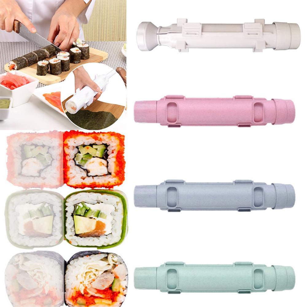 Rice Roll Mold Sushi Maker Roller Bento Japanse Sushi Bazooka Groente Vlees Rolling Diy Sushi Making Machine Gadgets