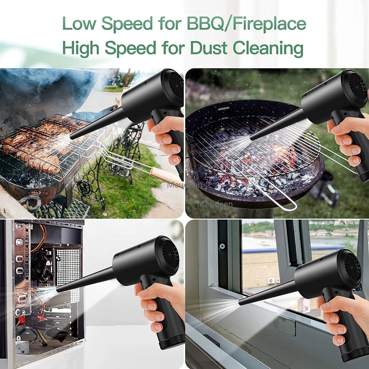 Electric Air Duster Blower Cordless Keyboard Cleaner Compressed Canned Air Spray Auto Power Rechargeable Cordless Air Duster