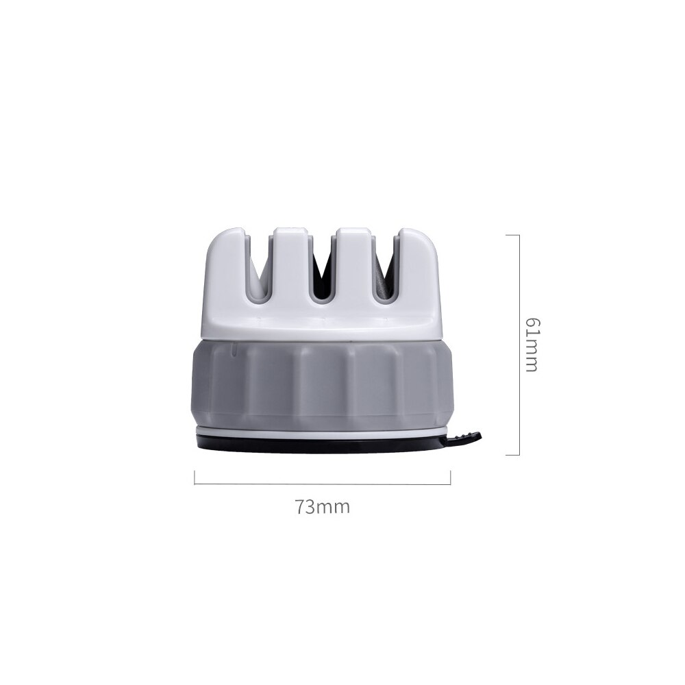 Xiaomi Mini Knife Sharpener Sharpen Stone Trible Wheel Whetstone Sharpener One-handed Sharpening Super Suction Sharpener