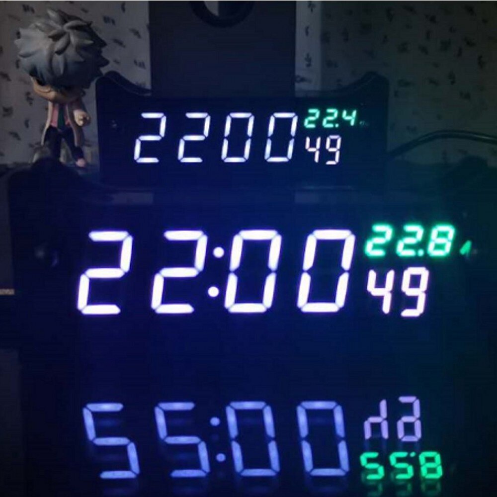 Horloge intelligente Wifi, Service horaire réseau, calibrage automatique de haute précision, prise en charge du réglage du fuseau horaire
