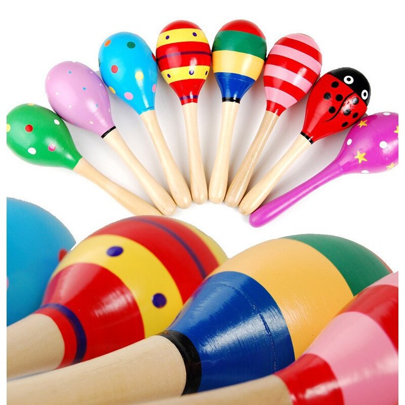 5 stücke Baby Spielzeug Musical Instrumente Holz Rasseln Spielzeug Für Babys Art Baby Shaker Spielzeug Für freundlicher Spielzeug Bildungs Art