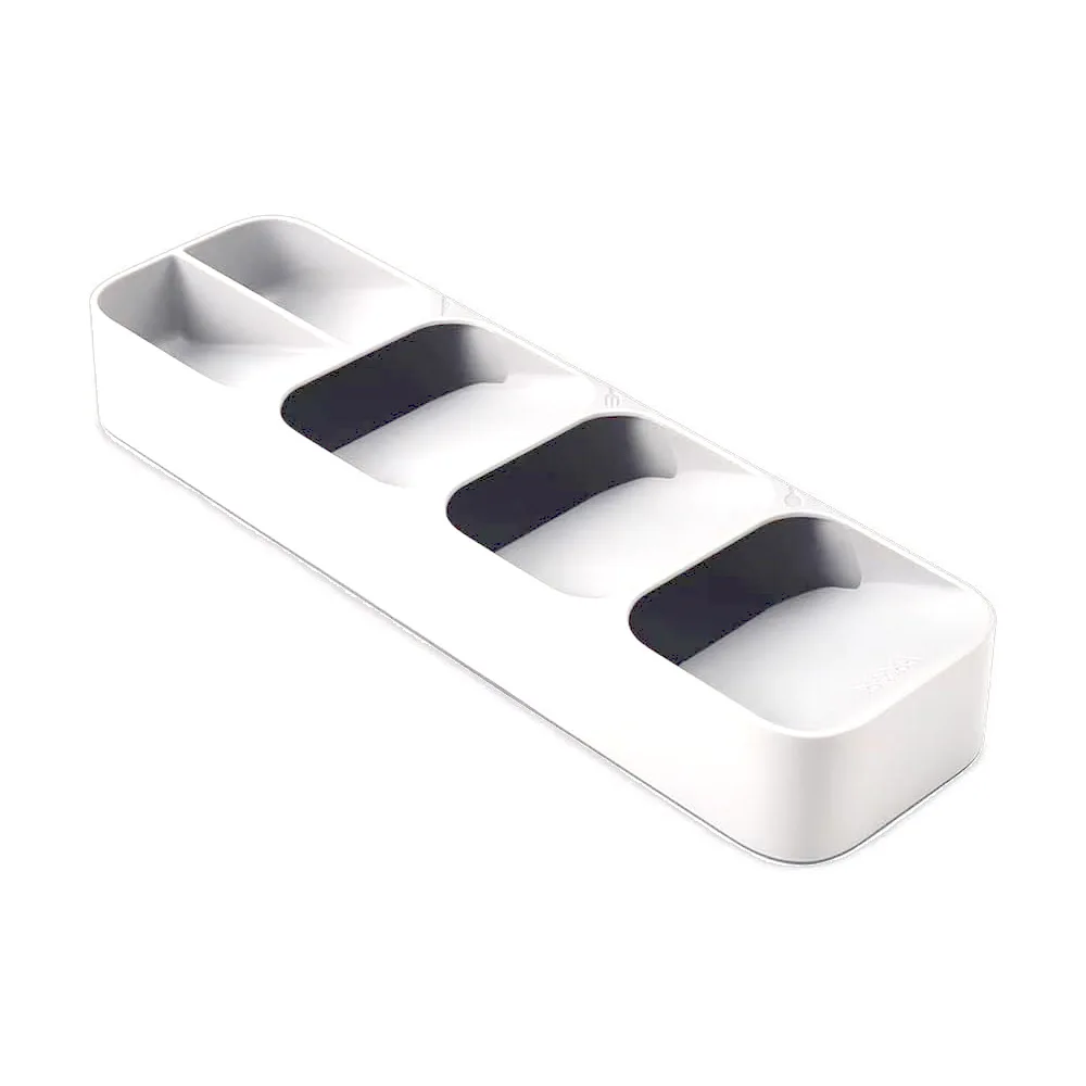 Küchenschublade-Organizer, Schubladen-Ladenablage für Besteck, Messer, Block, Gabel, Löffel, Besteck-Organizer, Trennwand, Aufbewahrungsbox: Black
