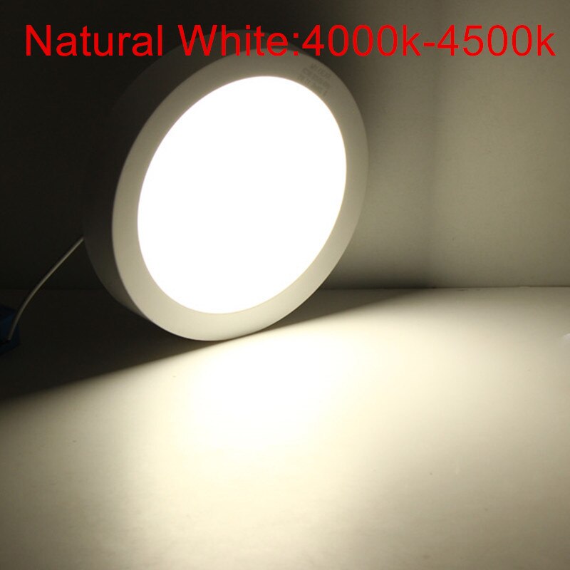 Oświetlenie panelowe LED 9W 15W 25W Okrągłe/kwadratowe Downlight AC/DC 12V 24V Lampa sufitowa LED do oświetlenia kuchni i łazienki