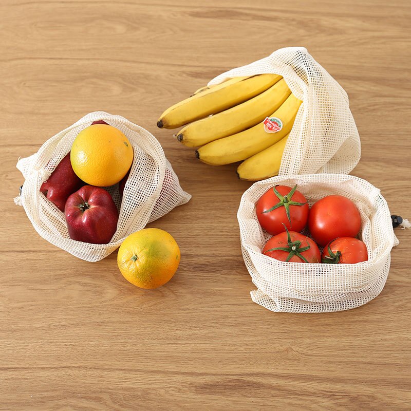 Cotton sack Pocket pocket woven ball pocket multi-purpose net bag shopping bag Fruit mesh bag