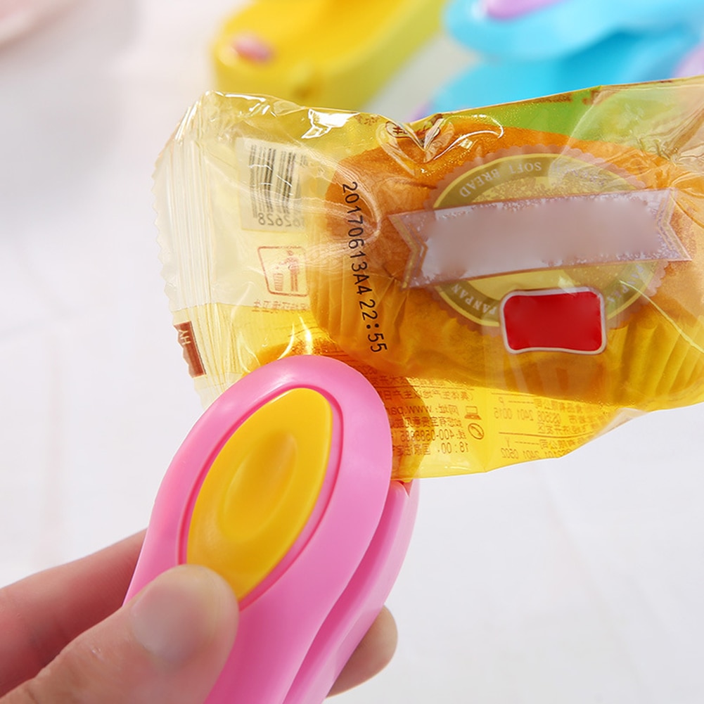 Draagbare mini warmtesealer impulssealer seal verpakking plastic zak impulssealer seal verpakking plastic zak werkt met bat