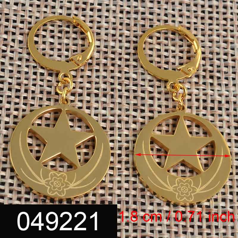 Anniyo Orecchini colore oro per donne Ragazze Orecchini Kiribati Nuova Zelanda Australia Gioielli Marshall Micronesia # 048221: Bronzo antico placcato