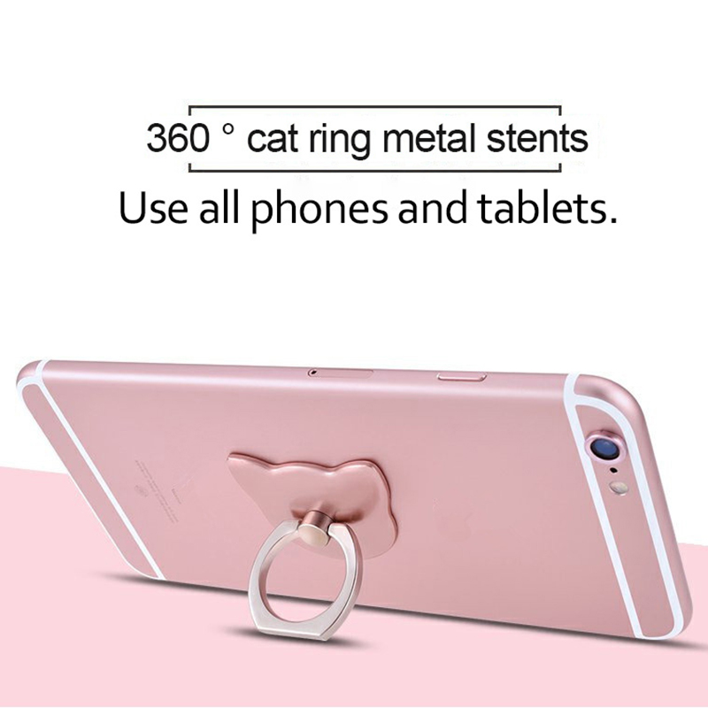 Finger Ring praktisch Smartphone Ständer Halfter praktisch Clever-Runde Telefon Ring transparent Katze Halfter Herz Buchse Auto Halterung Ständer