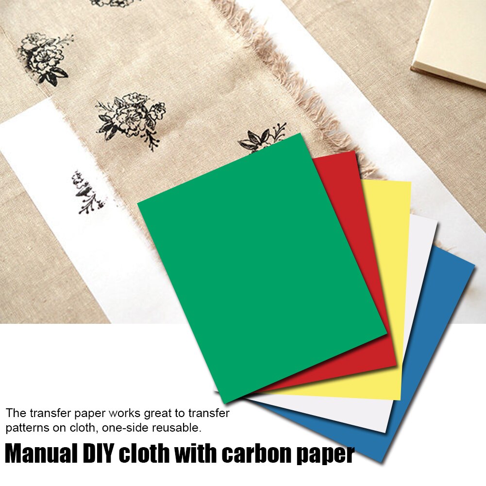 5pcs Cross Stitch Cloth Drawing Sewing Paint Canvas Water Soluble Handwork Home DIY Reusable Transfer Paper Accessories Tracing