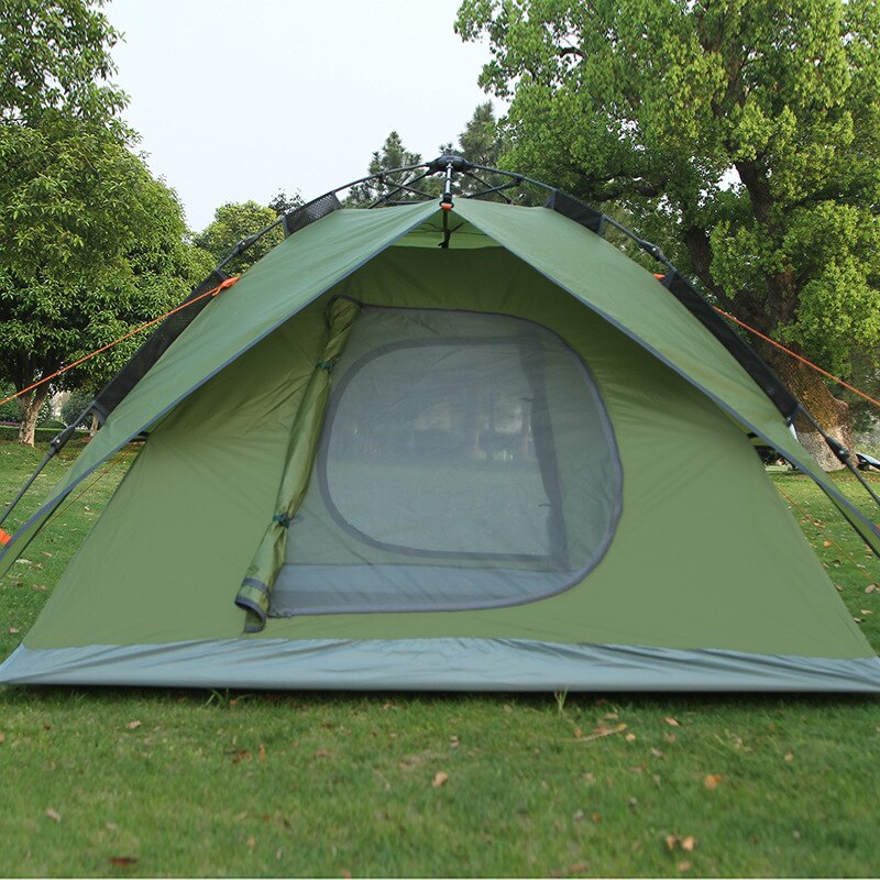 Ultralight Draagbare Waterdichte Ademende Vochtbestendig 3-4 Persoon Quick Automatic Opening Dubbele Laag Outdoor Camping Tent 3 kleur