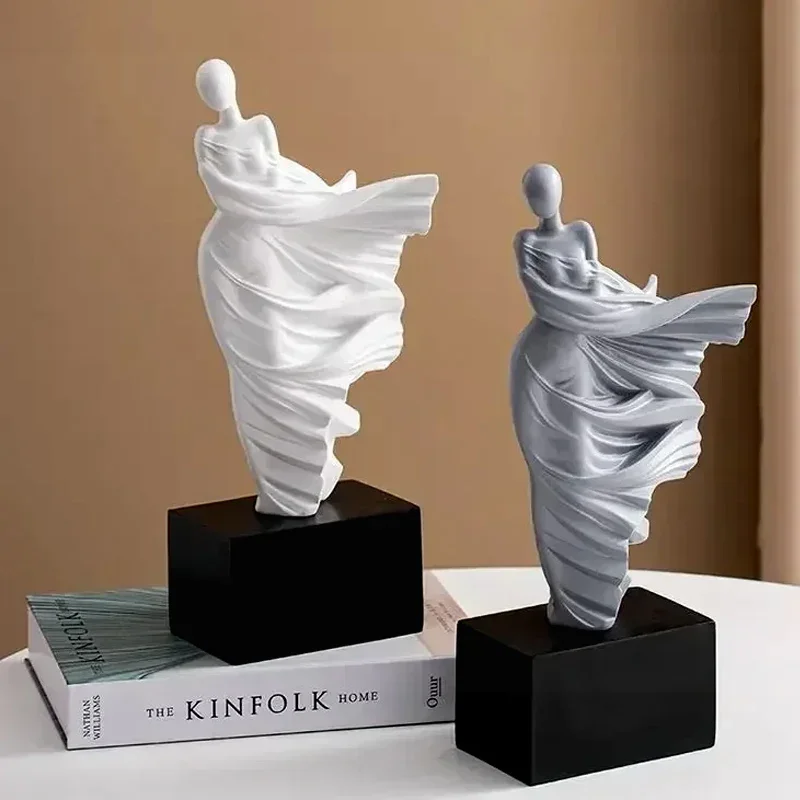 Figuur Sculptuur Portret Sculptuur Hars Sculptuur Kunst Senior Standbeeld Woonkamer Home Decor Bureau Minimalistische Kunstornamenten