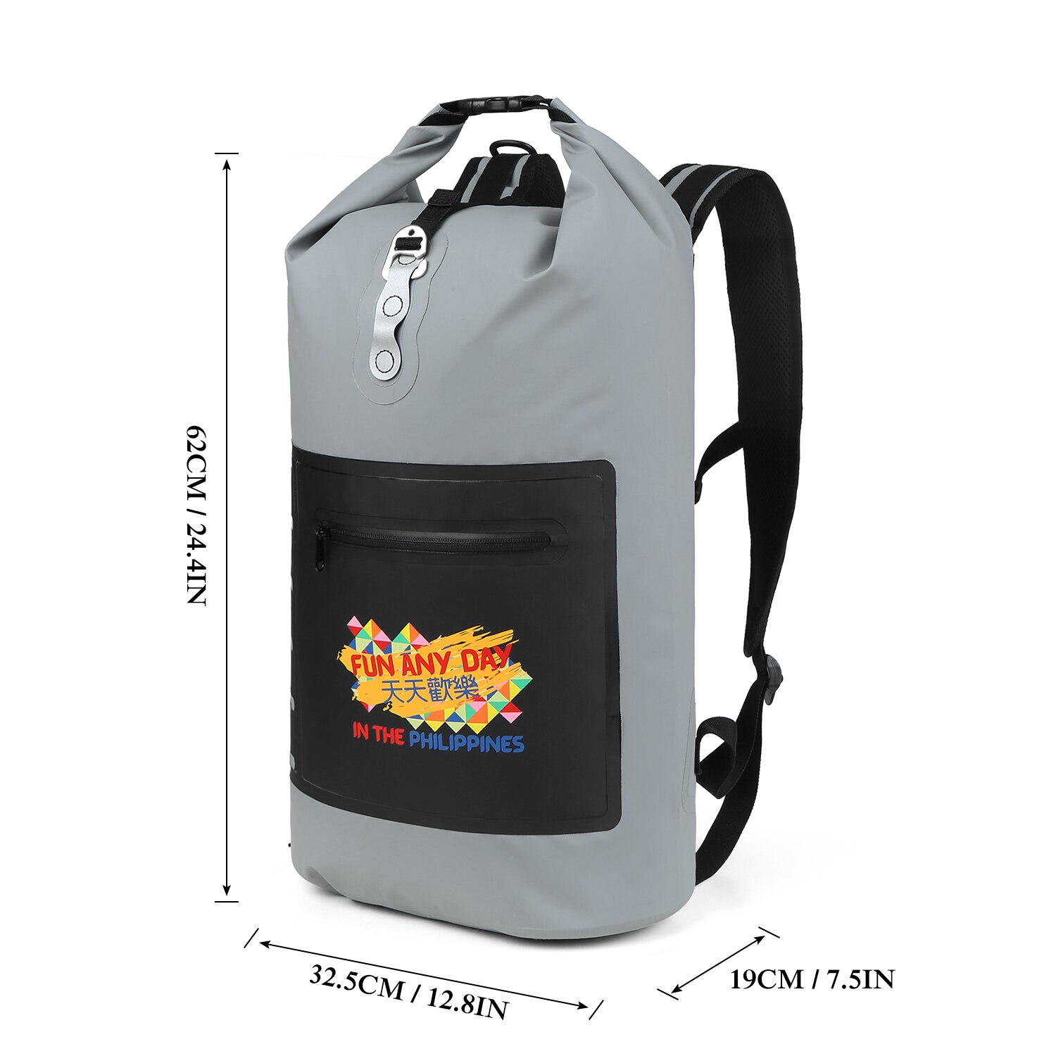 25L/35L Waterproof Bags Dry Bag PVC Waterproof Backpack Sports Bag Rafting Swimming Backpacks Impermeable Dry Bags