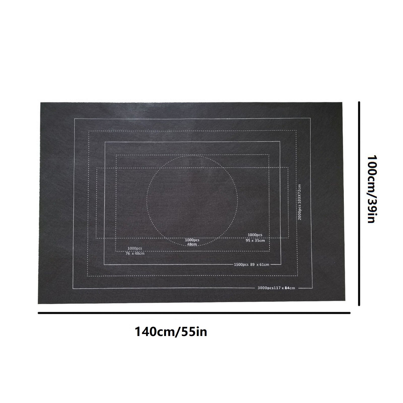 Puzzel Mat Jigsaw Roll Opslag Mat Pad Jigsaw Opbergtas Gebruik Tot 3000 Stuks Met Trekkoord Opbergtas Vilt mat Opbergtas