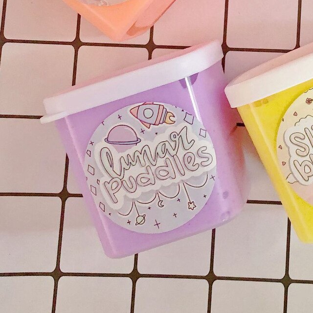 Pegamento de espuma grande para limo esponjoso, adornos de mantequilla, nube, plastilina de aire ligera, juguetes, aditivos de arcilla polimérica para Kit Lizune: Purple