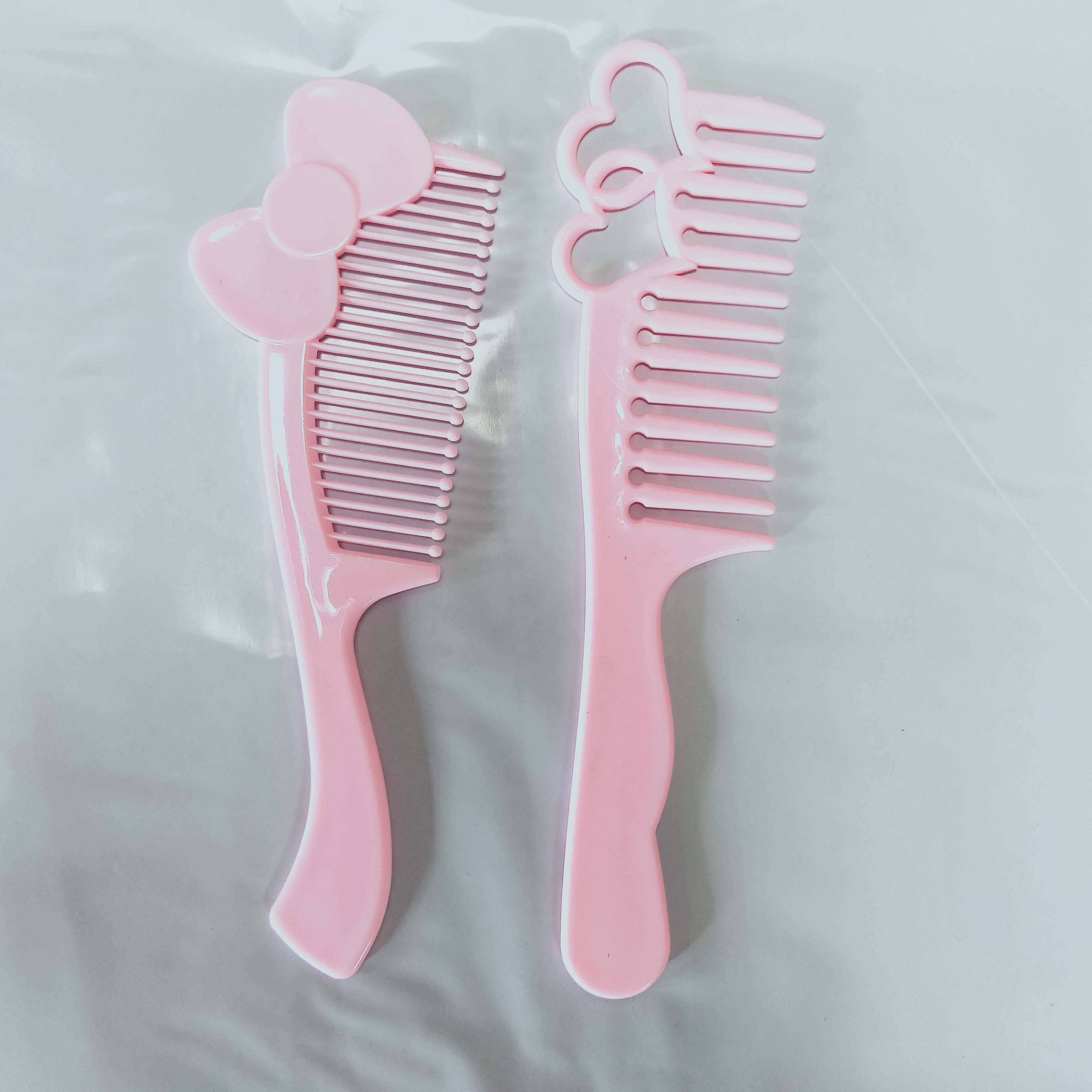 2 unids/lote de cepillo de pelo de plástico de dibujos animados para niños y niñas, cepillo de pelo para niñas, peine de pelo de , peluquería para niñas