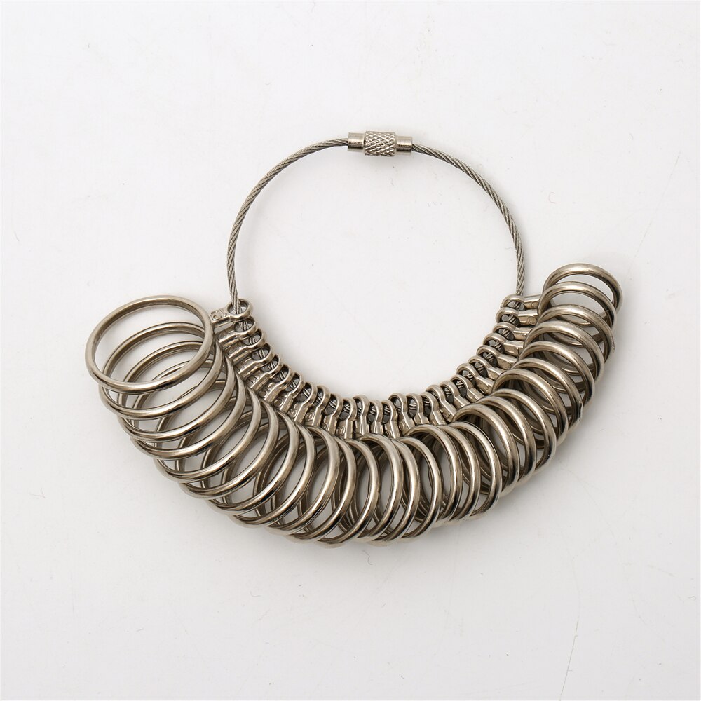 1pcs Measuring Gauge Finger Ring ​US Size Chart Metal Stick Sizer For DIY Jewelry Measurement Tools Set: Measuring Ring