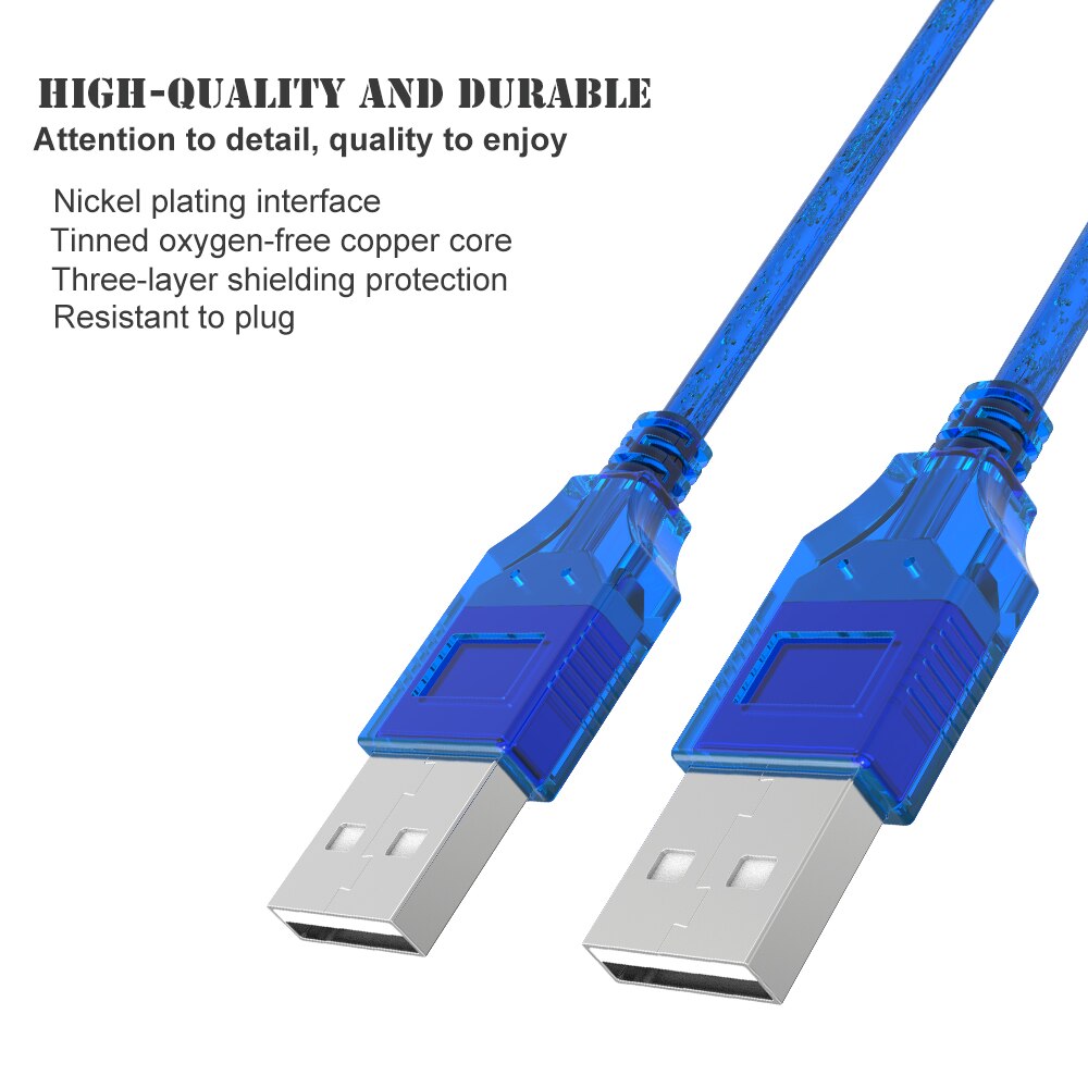 Usb 2.0 skjøteledning type en hann til maledata overføringskabel usb 2.0 ledning 1ft 5ft 10ft til radiator bilhøyttaler harddisk