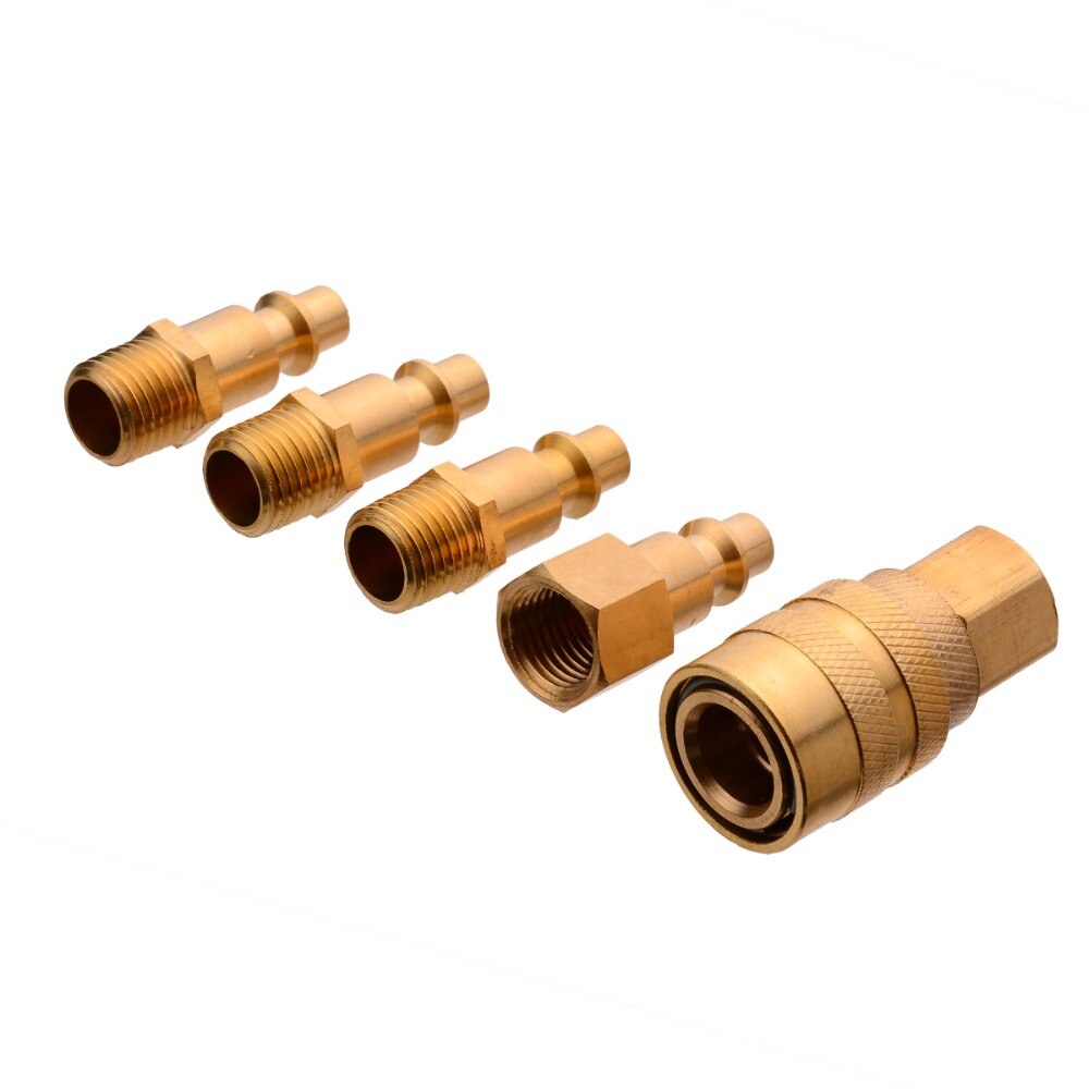 5pcs Solid Brass Quick Coupler Set Air Hose Connec... – Grandado