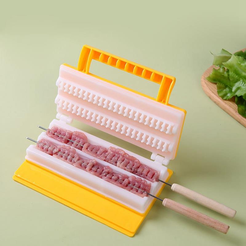 Machine pour faire des brochettes de Kebab, boîte pour faire des brochettes de Barbecue, viande de bœuf, porc, légumes, Grill, accessoires de cuisine, Gadget pour Barbecue en plein air