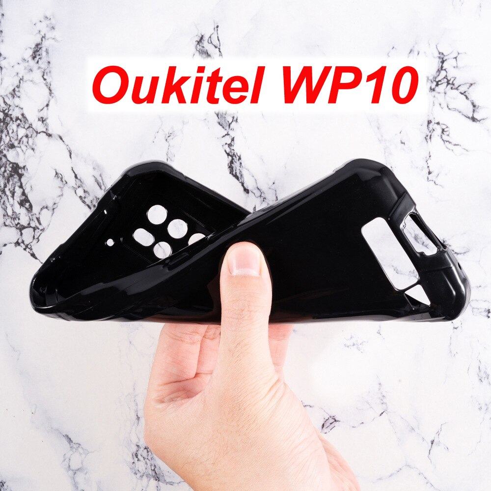 Voor Oukitel WP10 Pro Case Silicon Cover Soft Tpu Zwarte Telefoon Protector Shell Voor Oukitel WP10 Beschermende Glas Cover Capa bumper