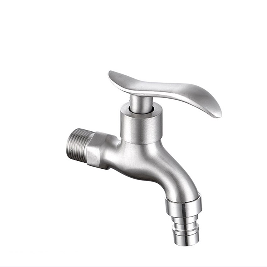 Pojedynczy otwór pralka kran zatrzymać G1/2 pralnia łazienka woda z kranu robić montażu na ścianie bateria ogrodowa szybko otwarty kran robić zimnej wody