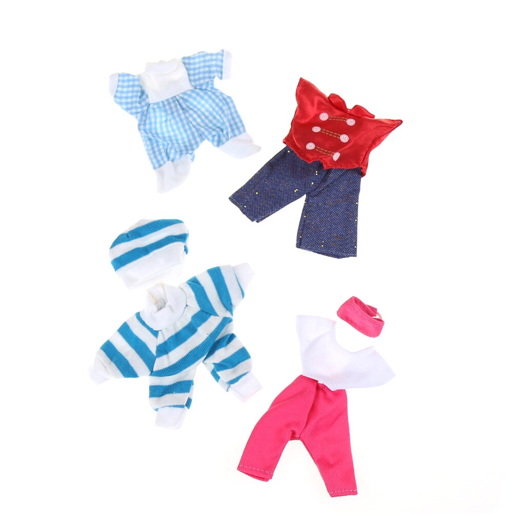 5 sæt søde smukke håndlavede tøj kjole mini til kelly eller til chelsea dukke outfit pigers kærlighed baby legetøj tilfældig valg