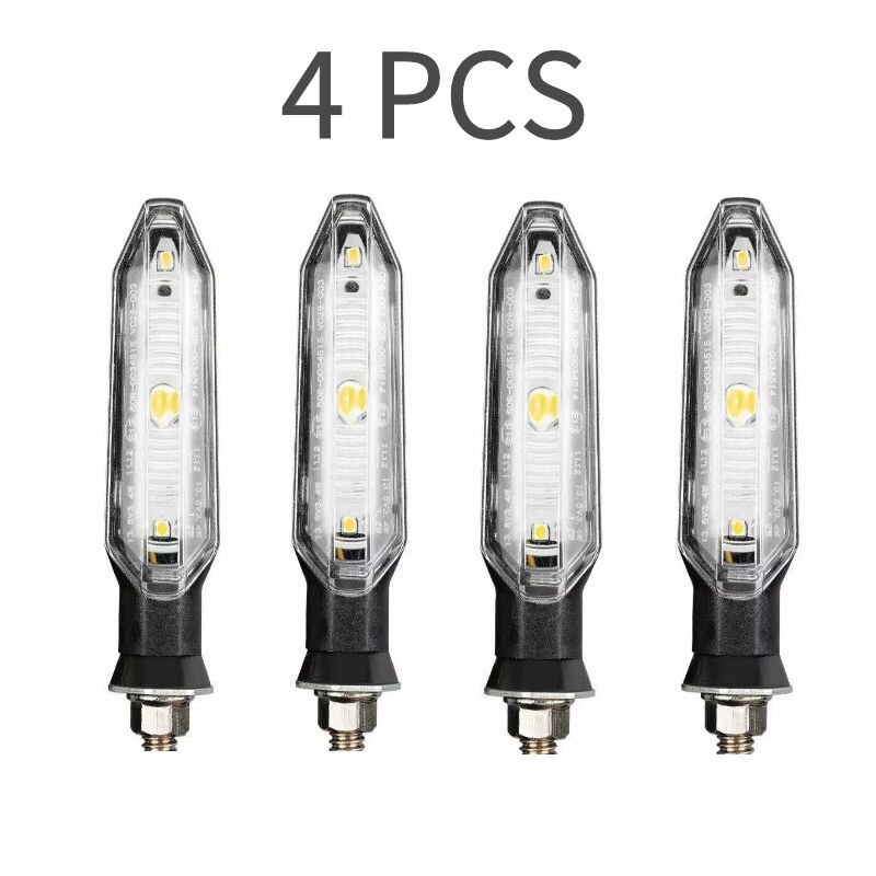 Universal motorcykel led blinklys  e13 mark blinklys blink blinklys blink universal  m10 bolt 2/4 stk sæt: 4 stk