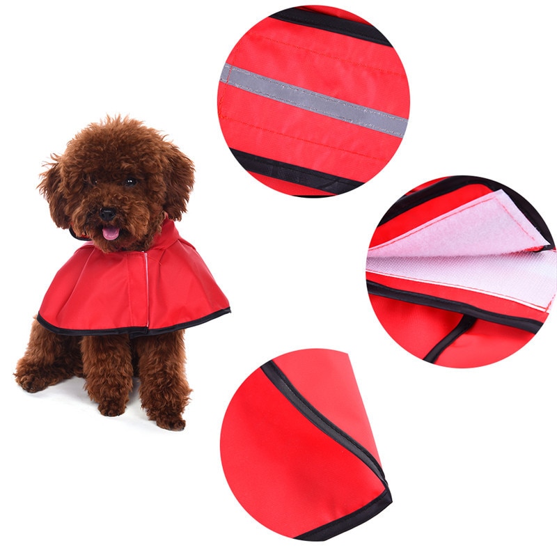 Chubasquero reflectante para perro, chaqueta impermeable para la lluvia, mono, pequeños y grandes ropa para perros, cachorros S/M/L/XL/XXL