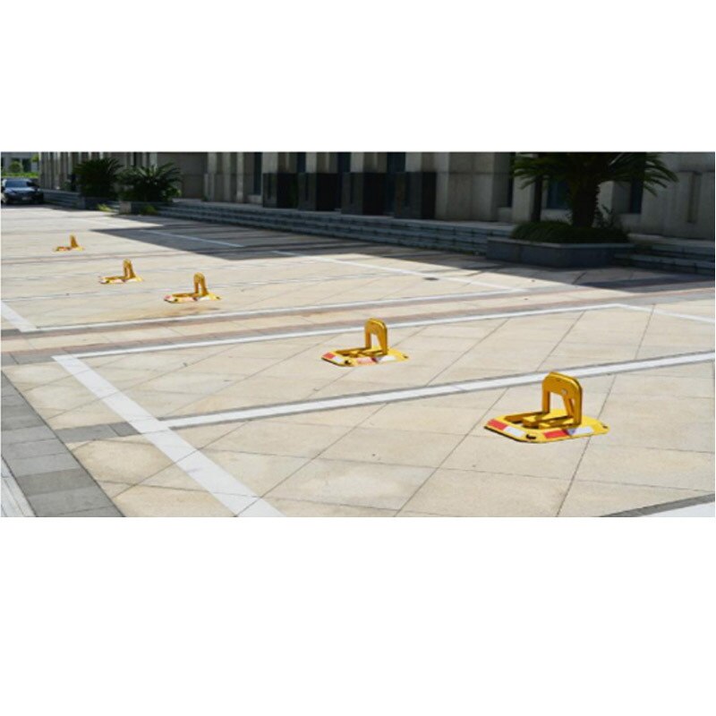 Octagon Yellow Heavy Resistance Strong Manual Car Parking Barrier Lock Garage no parking lock Private Dedicated parking space