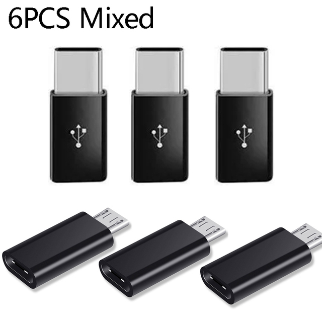 Connettore adattatore USB da tipo C a Micro USB Android per tablet telefono Convertitore da micro USB maschio a tipo C femmina per Xiaomi Huawei: Rosso