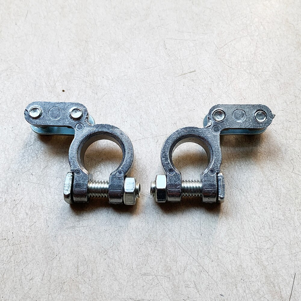 2 PCs Battery terminals for car, zinc terminals for battery, battery terminals with fastener +/-