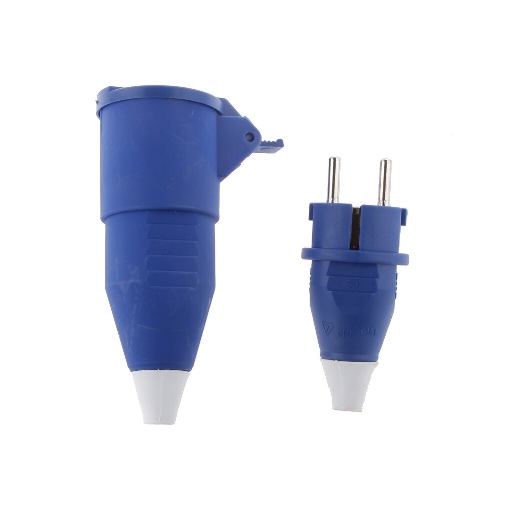 2 pin Mount Socket Connector 16A 220-250V Industrial EU Socket and Plug