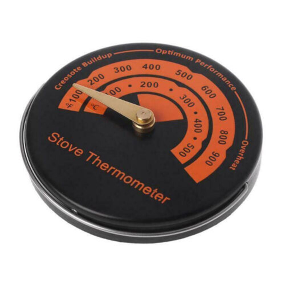 Stove Flue Pipe Thermometer Alloy Magnetic Temperature Gauge For Wood Burner Stove Flue Pipe Thermometers