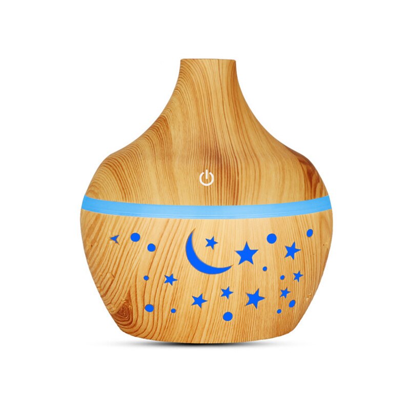 300Ml Usb Elektrische Aroma Air Diffuser Hout Ultrasone Luchtbevochtiger Essentiële Olie Aromatherapie Cool Mist Maker Voor Thuis Auto: Y-3